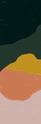 Framed Terracotta Mountains I Print