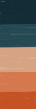 Framed Teal Orange Sunset II Print