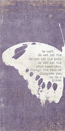 Framed Left Butterfly Print