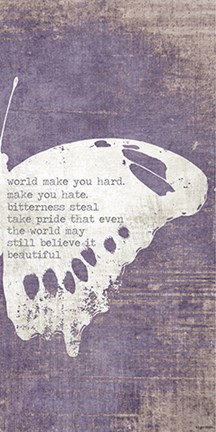 Framed Right Butterfly Print