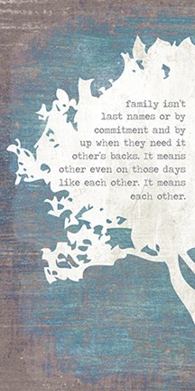 Framed Left Tree Print