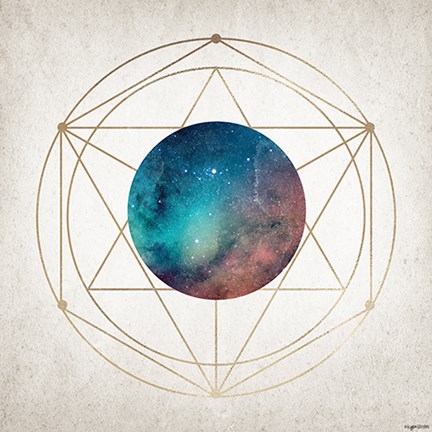 Framed Geo Planet Print