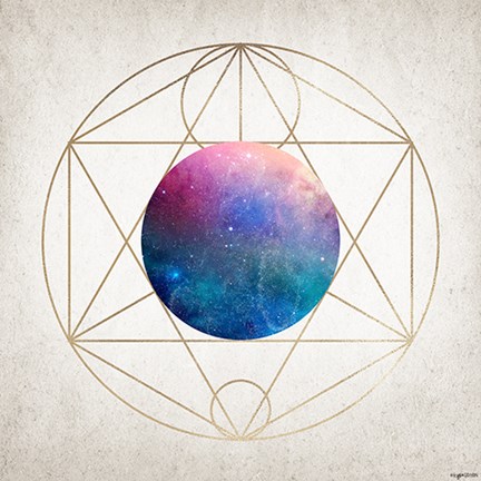 Framed Geo Planet II Print