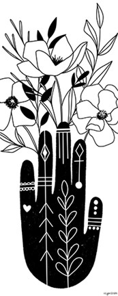 Framed Flower Hand Print