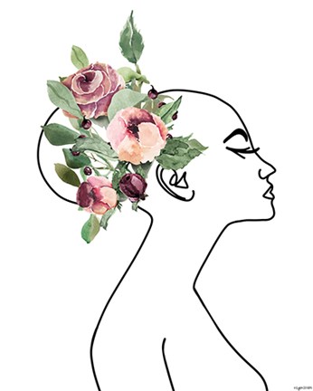 Framed Line Woman Print