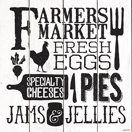 Framed Farmer's Market Print