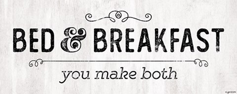 Framed Bed &amp; Breakfast Print