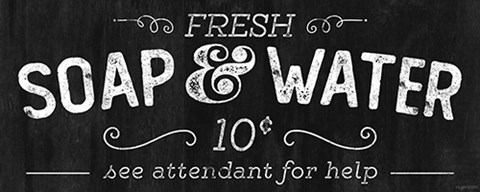 Framed Soap &amp; Water Print