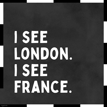 Framed I See London Print