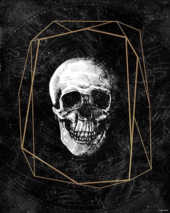 Framed Cosmic Skull Print