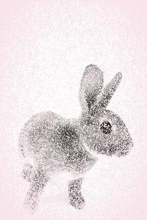 Framed Pink Bunny II Print