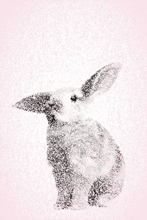 Framed Pink Bunny III Print