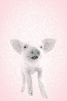 Framed Pink Pig II Print