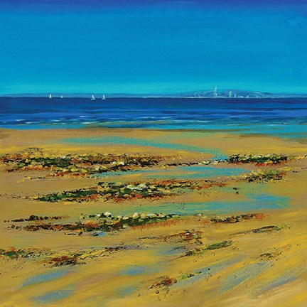 Framed Coastal Colour Strip I Print