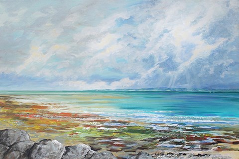 Framed Beach Colours Print