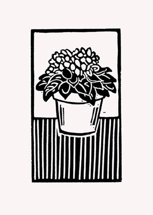 Framed Black Violet Print