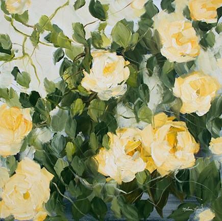 Framed Yellow Roses II Print