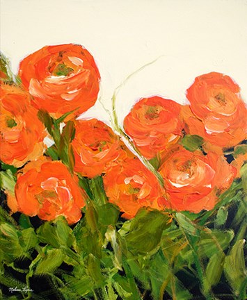 Framed Orange Ranunculus Print