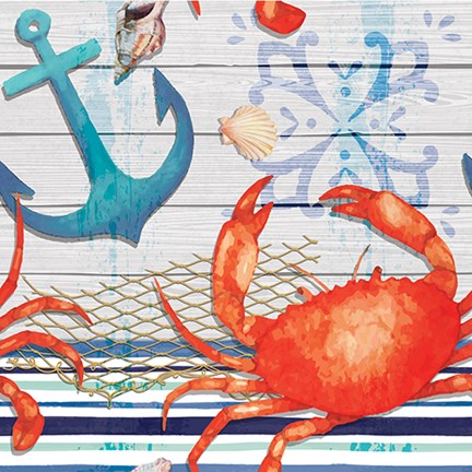 Framed New England Pattern Print