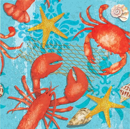 Framed New England Pattern II Print