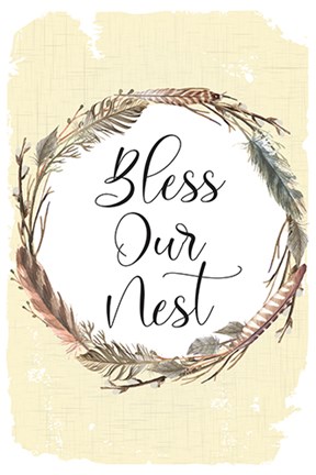 Framed Bless Our Nest Print