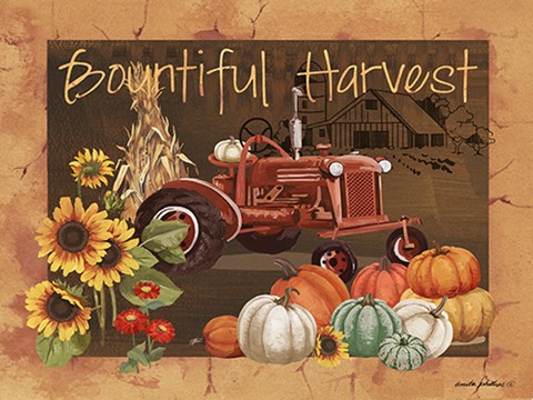 Framed Bountiful Harvest IV Print