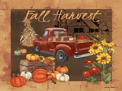 Framed Fall Harvest IV Print