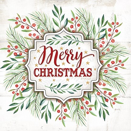 Framed Merry Christmas Print
