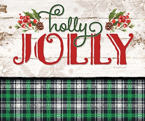 Framed Holly Jolly Print