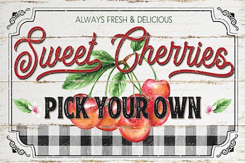 Framed Sweet Cherries Print