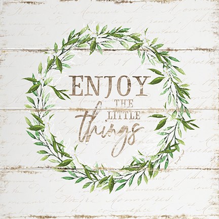 Framed Enjoy the Little Things Print
