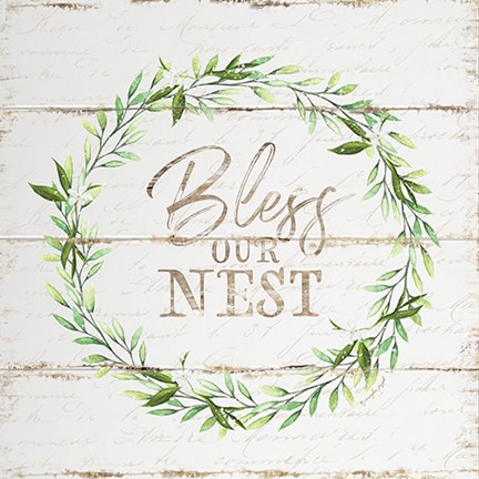 Framed Bless Our Nest Print