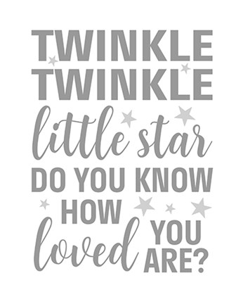 Framed Twinkle Twinkle Print