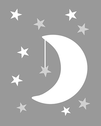 Framed Moon Stars Print