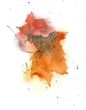 Framed Fall Leaves IV Print