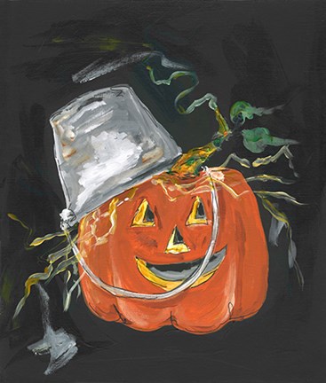 Framed Bucket Head Print