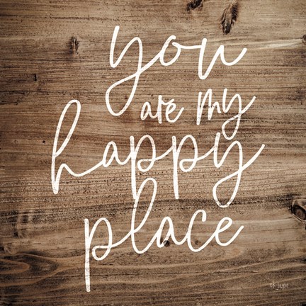 Framed You are My Happy Place Print