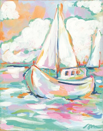 Framed Pink Sea Print