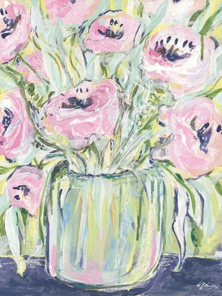 Framed Peonies Print