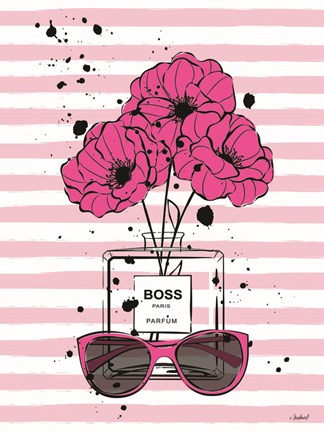 Framed Boss Flowers Print