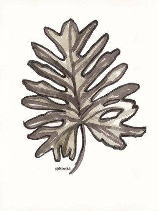 Framed Modern Palm 3 Print