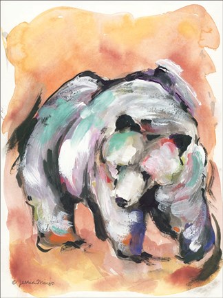 Framed Mountain Grisly Print