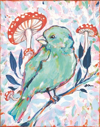 Framed Mushroom Forest Print