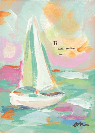 Framed Sailboat I Print