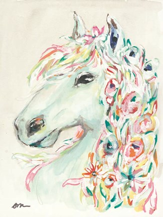 Framed Pony Rose Print