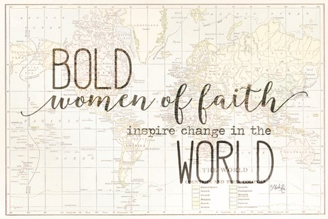Framed Bold Women of Faith Print