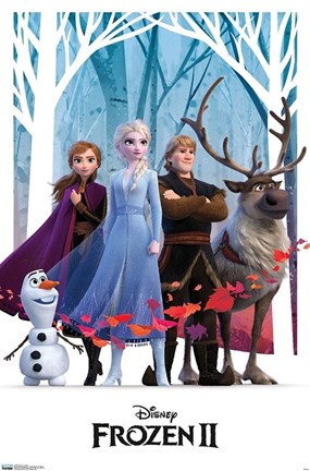 Framed Disney Frozen 2 - Group Print