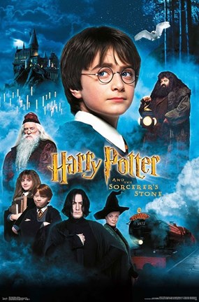 Framed Harry Potter and the Sorcerer&#39;s Stone - Candles One Sheet Print