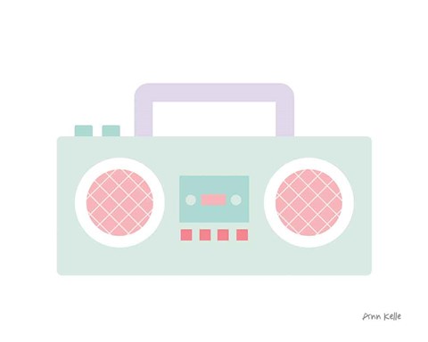 Framed Boombox Print