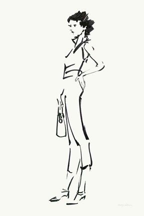 Framed About Town II Print